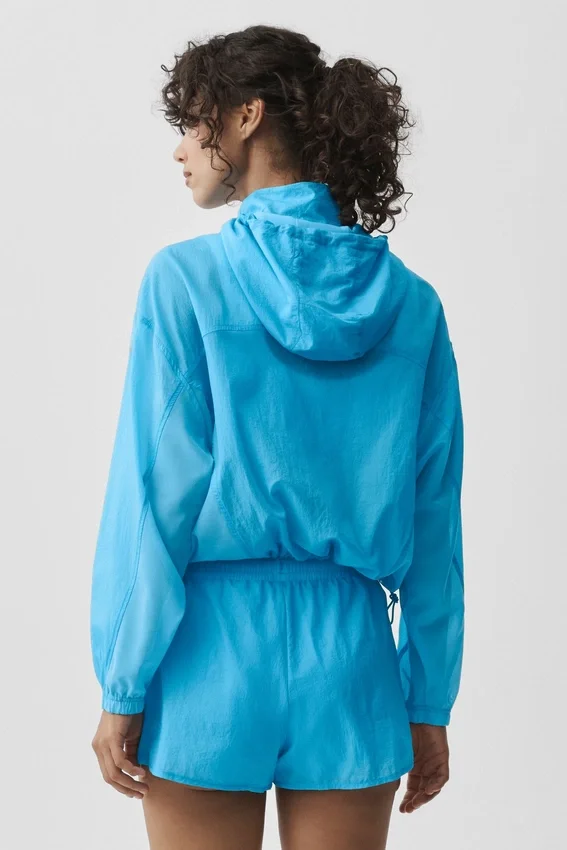 1/4 Zip Go Time-tröja – azurblå