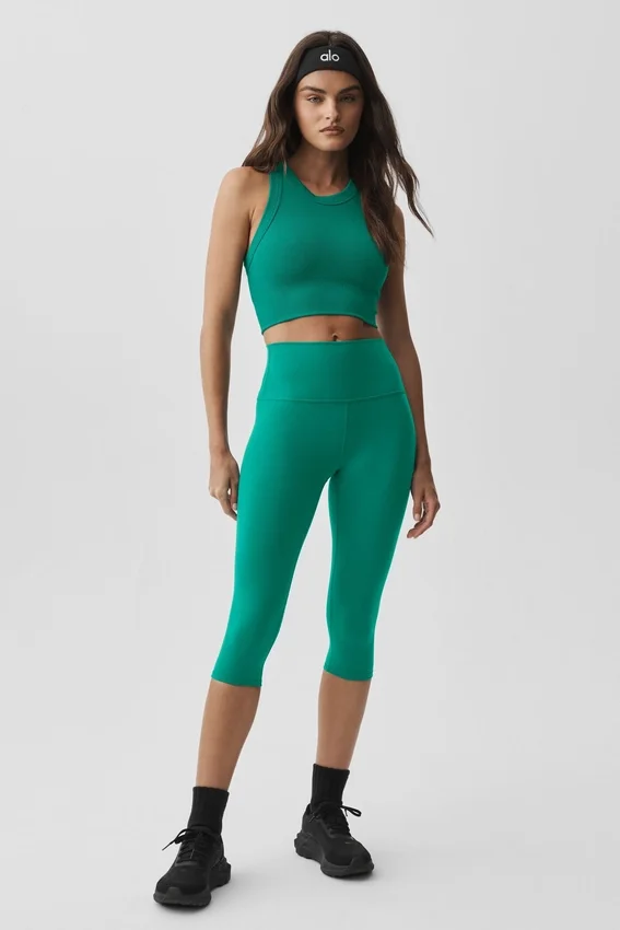 16" High-Waist Airbrush-capribyxa – Emerald Isle