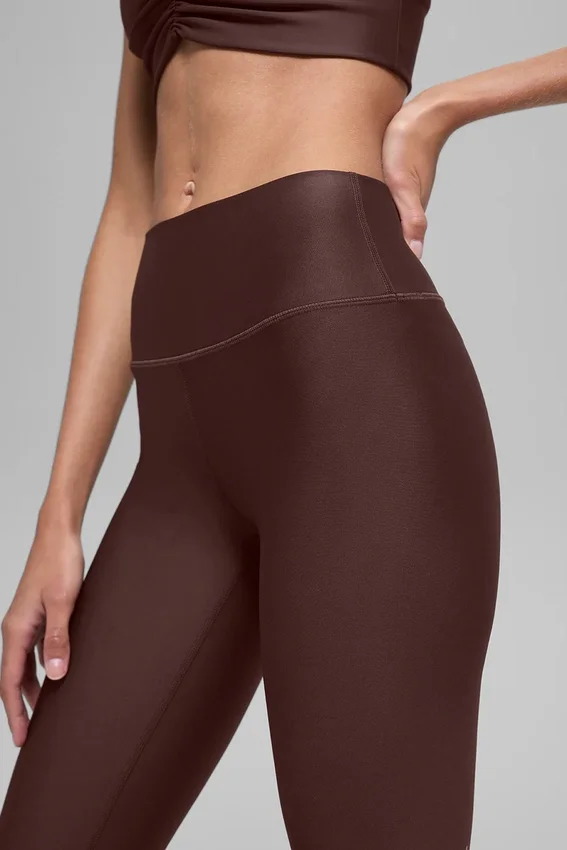 16'' High-Waist Airlift Capri – Brownstone