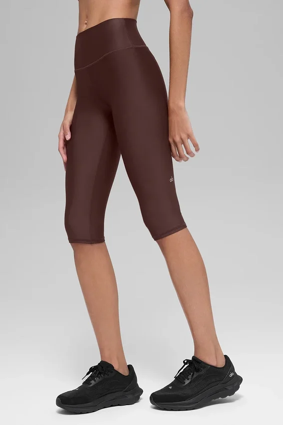 16'' High-Waist Airlift Capri – Brownstone