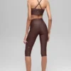 16'' High-Waist Airlift Capri – Brownstone