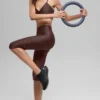 16'' High-Waist Airlift Capri – Brownstone