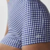 3" Airlift Gingham High-Waist Sleek Short – Navy Gingham