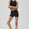 3" Alosoft High-Waist Carefree Shorts – Svart