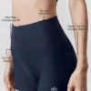 3" High-Waist Airlift eleganta shorts – marinblå