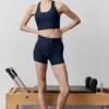 3" High-Waist Airlift eleganta shorts – marinblå