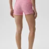 3" High-Waist Airlift Gingham eleganta shorts – Paradise Pink Gingham