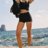 3" High-Waist Airlift-shorts – svarta
