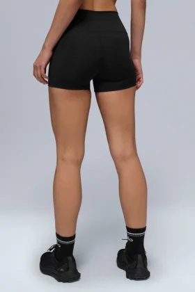 3″ High-Waist Airlift-shorts – svarta