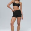 3" High-Waist Airlift-shorts – svarta