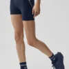 4" Airbrush Heart Throb-shorts med High-Waist – Navy/White