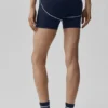 4" Airbrush Heart Throb-shorts med High-Waist – Navy/White