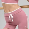 4" Airbrush Race Pace-shorts med High-Waist – Pink Wild Rose/White