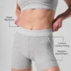 4” Alosoft High-Waist Heart Throb Short – Athletic Heather Grey/White