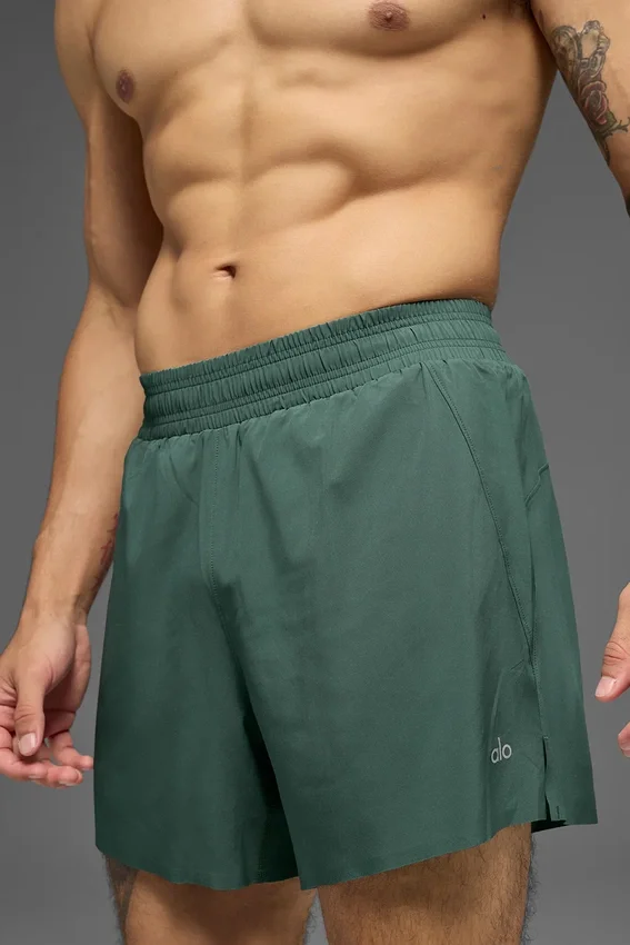 5" Adapt löparshorts – Clover Green