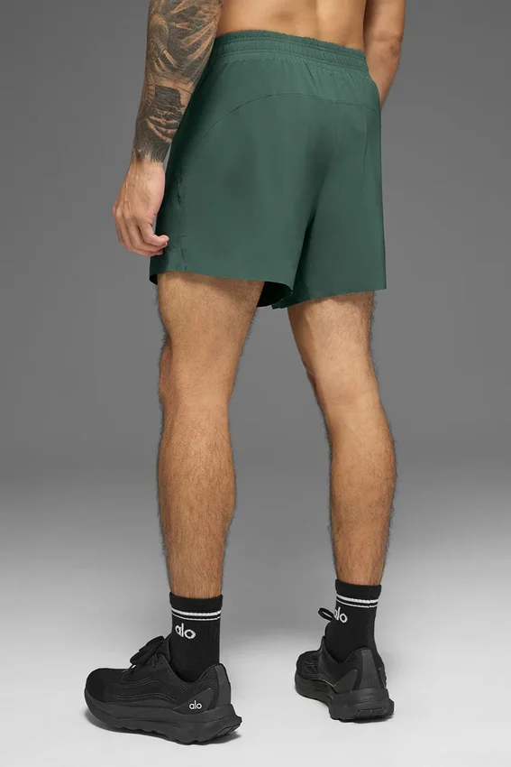 5" Adapt löparshorts – Clover Green