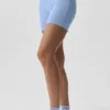 5" Airbrush Double Up Shorts – Ljus provenceblå/vit