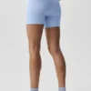 5" Airbrush Double Up Shorts – Ljus provenceblå/vit