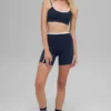 5" Airbrush Double Up-shorts – marinblå/vit