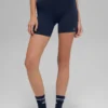 5" Airbrush Double Up-shorts – marinblå/vit