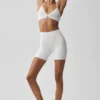 5" Airbrush-High-Waist Biker Short – Vit
