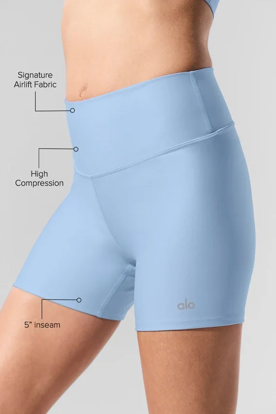 5" Airlift Energy-shorts – Seashell Blue