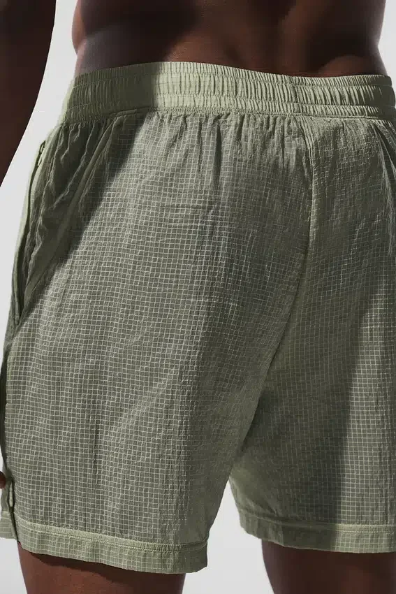 5" Game Time Ripstop 2-i-1 Shorts – Limestone/svart