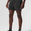 5" Game Time Ripstop 2-i-1 Shorts – svart/svart