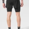 5" Revival 2-i-1 Shorts – Svart/Svart
