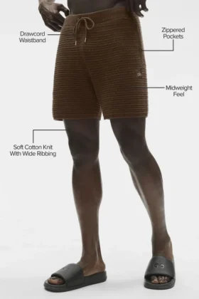 5″ Shift Knit Shorts – Espresso