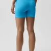 5" sömlösa ribbade Favorite-shorts – azurblå