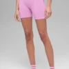 5" sömlösa ribbade Favorite-shorts – Candy Heart Pink