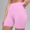 5" sömlösa ribbade Favorite-shorts – Candy Heart Pink
