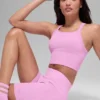 5" sömlösa ribbade Favorite-shorts – Candy Heart Pink