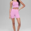 5" sömlösa ribbade Favorite-shorts – Candy Heart Pink