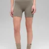 5" sömlösa ribbade Favorite-shorts – ljus kakao
