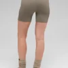 5" sömlösa ribbade Favorite-shorts – ljus kakao
