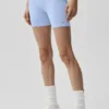 5" sömlösa ribbade Favorite-shorts – ljus provenceblå