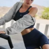 5" sömlösa ribbade Favorite-shorts – Navy