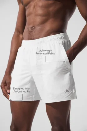 5″ Traction löparshorts – vit