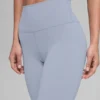 7/8-långa Airbrush Legging med hög midja – Winter Frost