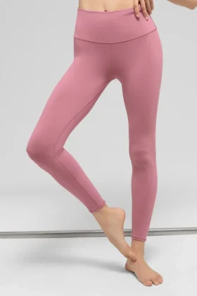 7/8-långa High-Waist Airbrush Legging – Pink Wild Rose