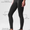 7/8-långa High-Waist Airbrush Legging – svart