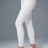 7/8-långa High-Waist Airbrush Legging – White