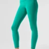 7/8-långa High-Waist Airbrush Leggings – Spruce Green