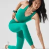 7/8-långa High-Waist Airbrush Leggings – Spruce Green