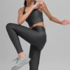 7/8-långa High-Waist Airlift Legging – antracit