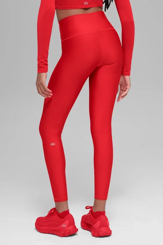 7/8-långa High-Waist Airlift Legging – Bright Red
