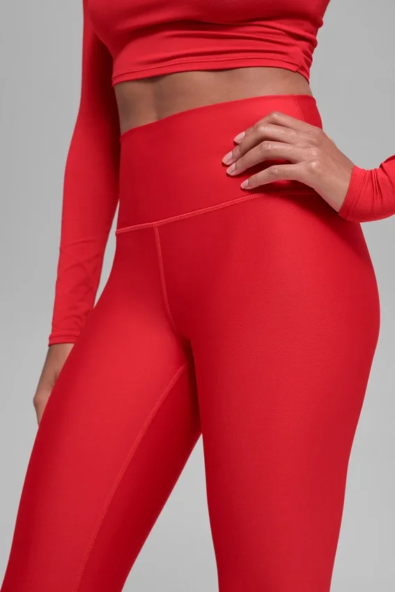 7/8-långa High-Waist Airlift Legging – Bright Red