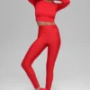7/8-långa High-Waist Airlift Legging – Bright Red